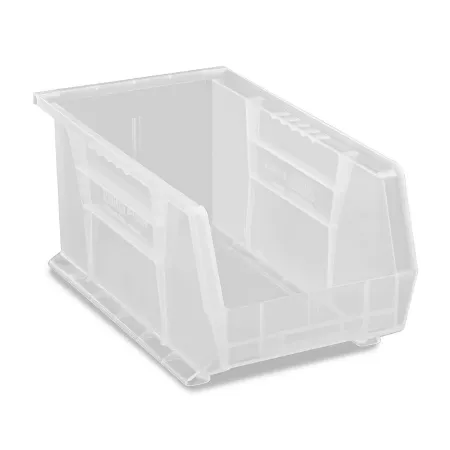 Uline - S-12419C - Stackable Storage Bin Uline Clear Plastic 7 X 8 X 15 Inch