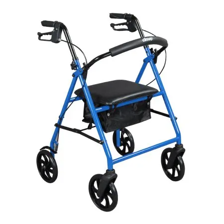 Drive Medical From: r900bl To: r900rd - Steel Rollator Rolling Walker With Wheels