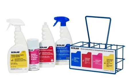 Ecolab - Revitalize - 6101157 - Carpet Spot Cleaner Kit Revitalize Liquid 22 oz. / 5 oz. Can / Pump Bottle Scented