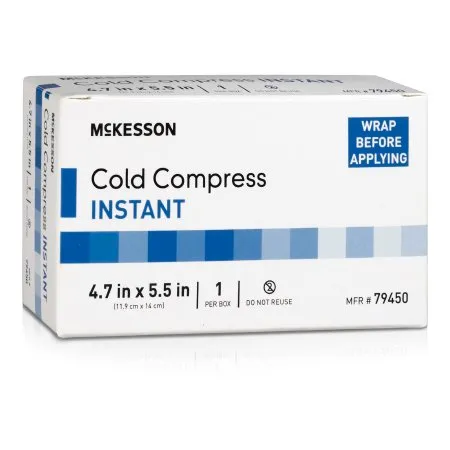 McKesson - 79450 - Instant Cold Pack General Purpose 4 7/10 X 5 1/2 Inch Plastic / Ammonium Nitrate / Water Disposable