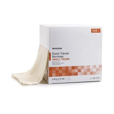 McKesson - From: 182-13112C To: 182-13117J - Spandagrip Elastic Tubular Support Bandage Spandagrip 6 3/4 Inch X 11 Yard Small Trunk Pull On Natural NonSterile Size J Standard Compression
