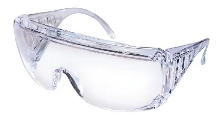 MCR Safety / Crews - Yukon - 9800 -  Safety Glasses  Wraparound Clear Tint Polycarbonate Lens Clear Frame Over Ear One Size Fits Most