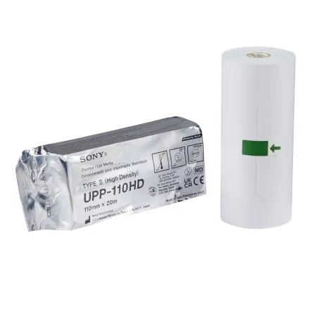 Cardinal - Sony - UPP-110HD - Diagnostic Recording Paper Sony Thermal Paper 110 mm X 20 Meter Roll Without Grid
