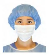 SVS Dba S2S Global - PremierPro - 2470 -  Surgical Mask  Pleated Tie Closure One Size Fits Most White NonSterile ASTM Level 1 Adult