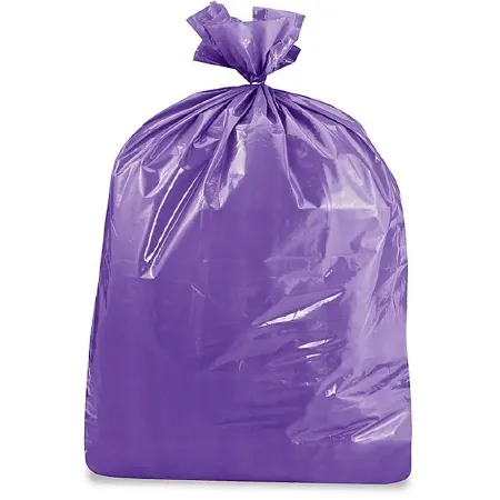 Uline - S-19943PUR - Trash Bag Uline 16 Gal. Purple Lldpe 1.5 Mil 24 X 33 Inch Star Seal Bottom Flat Pack