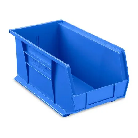 Uline - S-12419BLU - Stackable Storage Bin Uline Blue Plastic 7 X 8 X 15 Inch