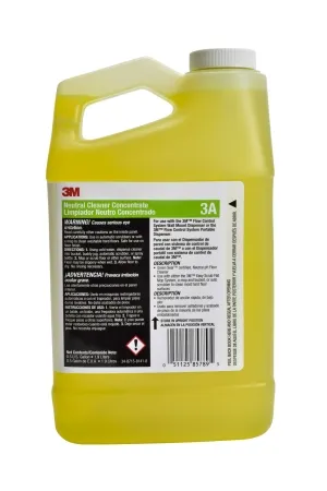 3M Healthcare - 3A - Floor Cleaner 3m Liquid Concentrate 1/2 Gallon Jug Fresh Scent Manual Pour