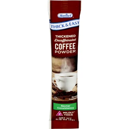 Hormel Food - Thick & Easy - From: 81327 To: 81331 - s  Thickened Beverage  5 Gram Individual Packet Coffee Flavor Powder IDDSI Level 2 Mildly Thick