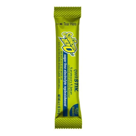 Kent Precision Foods - Sqwincher Quik Stik Zero - 159060106 -  Oral Electrolyte Solution  Lemon Lime Flavor 0.11 oz. Electrolyte