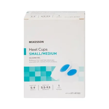 McKesson - 611-81103 - Heel Cup Small / Medium Without Closure Male 5 to 9 / Female 5 1/2 to 9 1/2 Foot