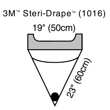 3M - 1016 - Steri Drape Surgical Drape Steri Drape Irrigation Pouch 19 W X 23 L Inch Sterile