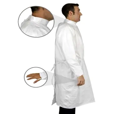 TrueCare Biomedix - TCBA40ST-R - Cleanroom Gown One Size Fits Most White Sterile Not Rated Disposable