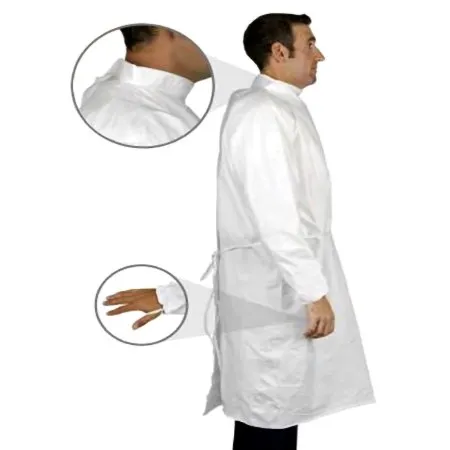 TrueCare Biomedix - TCBA40ST-XL - Cleanroom Gown X-Large White Sterile Not Rated Disposable