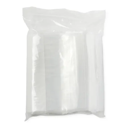Medline - NONZIP69 - Reclosable Bag 6 X 9 Inch Plastic Clear / White Block Zipper Closure