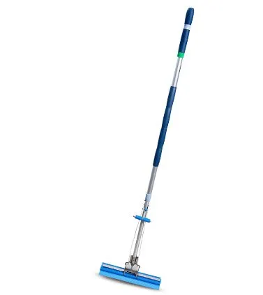 Connecticut Clean Room - Roll-O-Matic - 1114 - Cleanroom Mop Handle Roll-o-matic 48 Inch Length Aluminum Blue