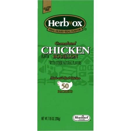 Hormel Food - Herb-Ox - 34793 - Sales Herb Ox Instant Broth Herb Ox Chicken Flavor Liquid 7.5 oz. Individual Packet