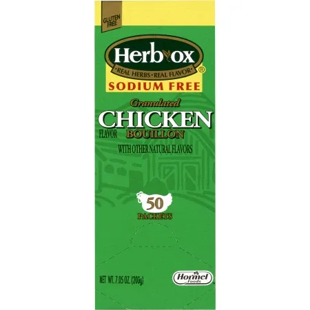 Hormel Food - 36087 - Sales Herb Ox Sodium Free Instant Broth Herb Ox Sodium Free Chicken Flavor Liquid 8 oz. Individual Packet