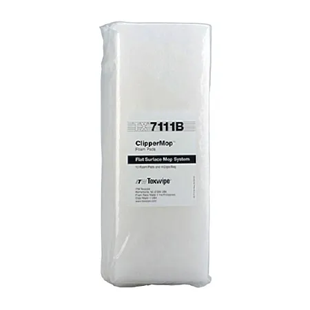 Texwipe - TX7111B - Cleanroom Mop Pad Kit Texwipe Clippermop White Foam Disposable