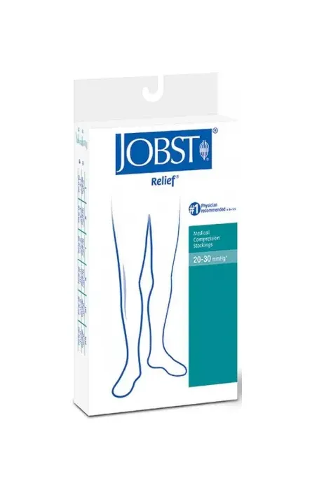 BSN Jobst - 114731 - Compression Stockings, Knee High, 20-30mmHG, Medium, Black, Closed Toe