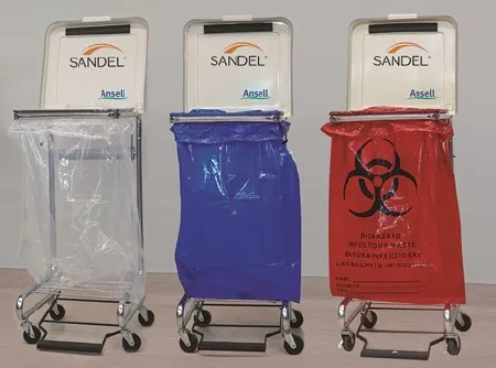 Sandel Medical Industries - Sandel STAT-BAG - BBD-29FSL - Trash Bag Sandel Stat-bag Blue Plastic