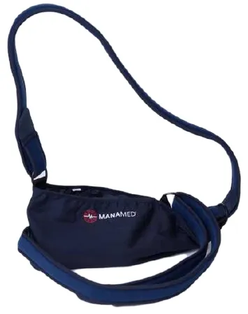 Manamed - ManaEZ  Sling - EZSL01 L - Shoulder Immobilizer With Waist Strap Manaez Sling Large Cotton / Foam / Nylon / Plastic D- Ring / Hook And Loop Strap Closure Envelope Left Or Right Arm