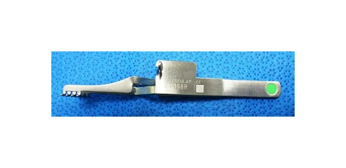 Aesculap - BV008R - Surgical Retractor Aesculap Self Retaining 4 Inch Length Surgical Grade