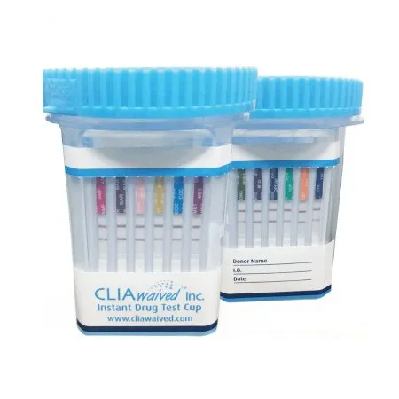 Cliawaived - CLIA-IDTC-14-BUPA - Drugs of Abuse Test Kit CLIAwaived 14-Drug Panel with Adulterants AMP  BAR  BUP  BZO  COC  EDDP  mAMP/MET  MDMA  MTD  OPI300  OXY  PCP  TCA  THC (CR  OX  pH  SG) Urine Sample 25 Tests CLIA Waived