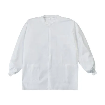 Graham Medical - LabMates - 85184 - Products  Lab Jacket  White Medium Hip Length Disposable