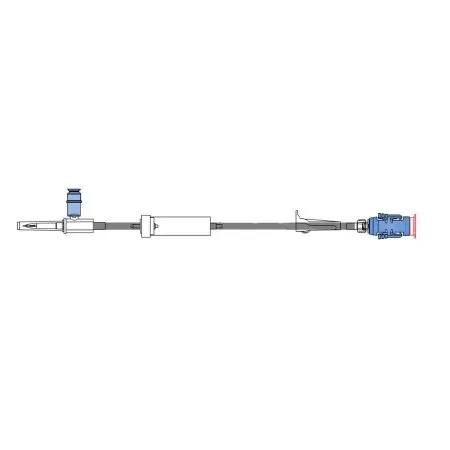 Icu Medical - ChemoLock - CL4130 - Primary IV Administration Set ChemoLock Gravity 1 Port 20 Drops / mL Drip Rate 30 Inch Tubing Chemotherapy Medication