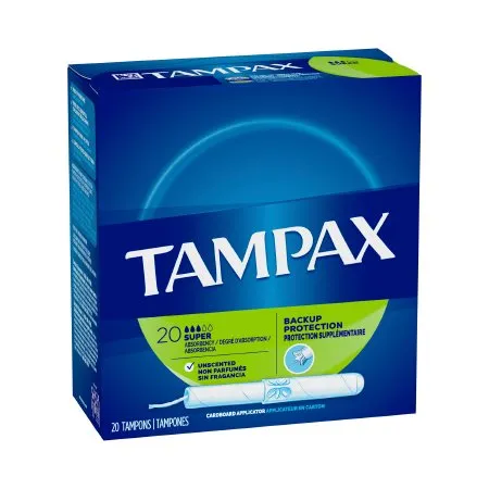 Procter & Gamble - Tampax Pearl Smooth - 00073010380127 - Tampon Tampax Pearl Smooth Super Absorbency Plastic Applicator Individually Wrapped