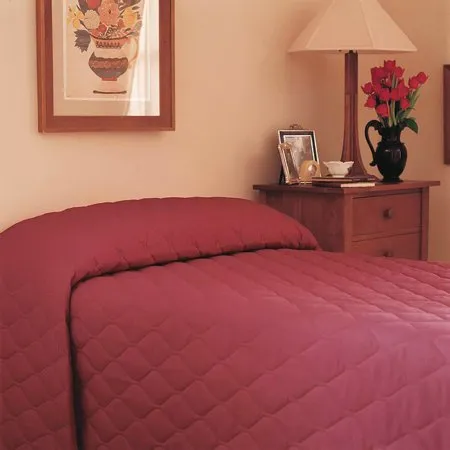 Lew Jan Textile - Quilted - V48-811FCH - Fitted Bedspread Quilted 71 W X 102 L Inch Cotton 50% / Polyester 50% Chianti