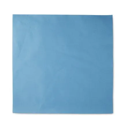 McKesson - 18-487 - Sterilization Wrap Blue 20 X 20 Inch Single Layer Cellulose Steam / EO Gas