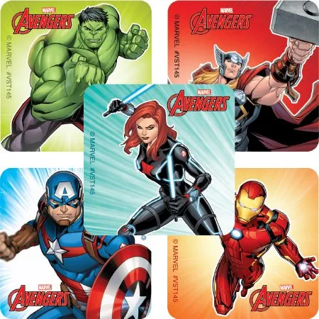 SmileMakers - Value Stickers - VST145R - Value Stickers 250 Per Roll Avengers Classic Sticker 1.625 Inch
