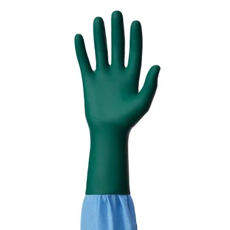 Medline - MSG6560 - DermAssure Green Surgical Glove DermAssure Green Size 6 Sterile Polychloroprene Standard Cuff Length Smooth Dark Green Chemo Tested