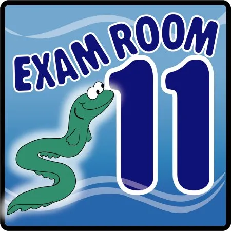 Clinton Industries - Ocean Series - EX11-O - Door Sign Room Sign Ocean Series Exam Room 11