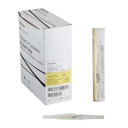 McKesson - From: 380212 To: 380312 - Prevent R Peripheral IV Catheter Prevent R 24 Gauge 0.75 Inch Button Retracting Safety Needle