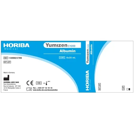 Horiba - Yumizen C1200 - 1300023799 - General Chemistry Reagent Yumizen C1200 Albumin For Yumizen C1200 Clinical Chemistry Analyzer 6 X 250 Tests