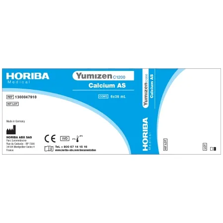 Horiba - Yumizen C1200 - 1300047910 - General Chemistry Reagent Yumizen C1200 Calcium For Yumizen C1200 Clinical Chemistry Analyzer 6 X 290 Tests