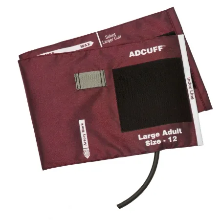 American Diagnostic - Adcuff - 845-12XBD-1HP - Reusable Blood Pressure Cuff Adcuff 34 To 50 Cm Arm Nylon Cuff Large Adult Cuff