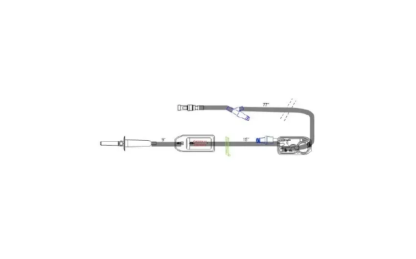 Icu Medical - PlumSet - 14954-88 - IV Pump Set PlumSet Pump 10 Drops / mL Drip Rate 0.2 Micron Filter 112 Inch Tubing Solution