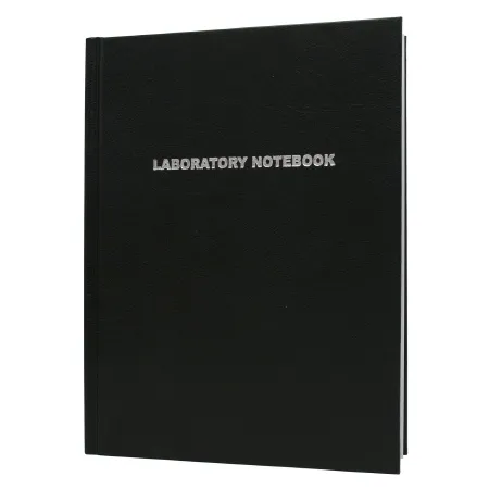 Heathrow Scientific - HS8610A - Lab Notebook 8-3/5 X 11 Inch, Black, Grid Format, 100 Pages