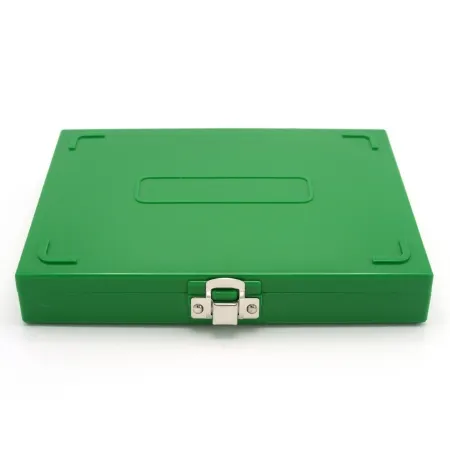 Heathrow Scientific - HS15994B - Slide Storage Box 34 X 175 X 208 Mm Green Abs Plastic / Cork 100 Slide Capacity