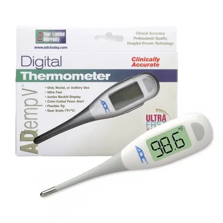 American Diagnostic - AdTemp - 418N -  Digital Stick Thermometer Adtemp Oral / Rectal / Axillary Probe Handheld