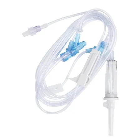 B. Braun - SafeDay - 352640 - Primary IV Administration Set SafeDAY Gravity 3 Ports 15 Drops / mL Drip Rate Without Filter 112 Inch Tubing Solution