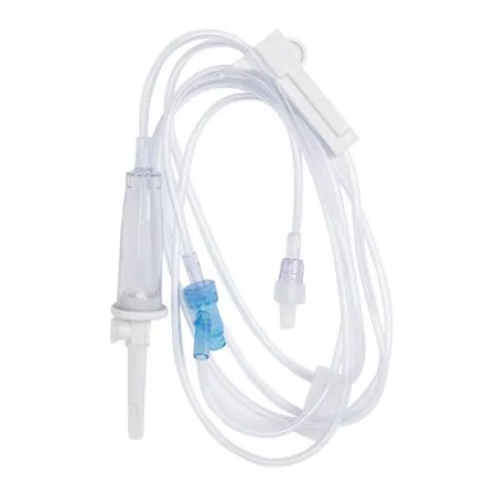 B. Braun - SafeDay - 352641 - IV Pump Set SafeDAY Gravity / Pump 1 Port 15 Drops / mL Drip Rate Without Filter 86 Inch Tubing Solution