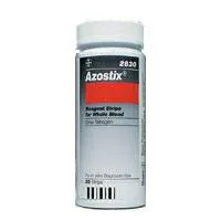 Siemens - Azostix - 10324060 - Reagent Test Strip Azostix Renal Blood Urea Nitrogen (BUN) 25 Tests 25 per Bottle