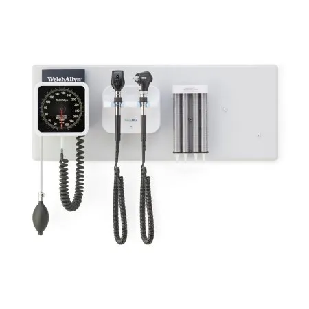 Welch Allyn - Green Series 777 - 777-SM2WAX - Wall Transformer Green Series 777 Welch Allyn Green Series 777 Integrated Wall System With Coaxial Led Ophthalmoscope, Macroview Basic Led Otoscope, Bp Aneroid, And Ear Specula Dispenser