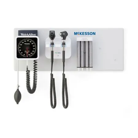McKesson - 156-3L - Integrated Wall System McKesson Ophthalmoscope / Otoscope / BP Aneroid / Specula Dispenser / Transformer