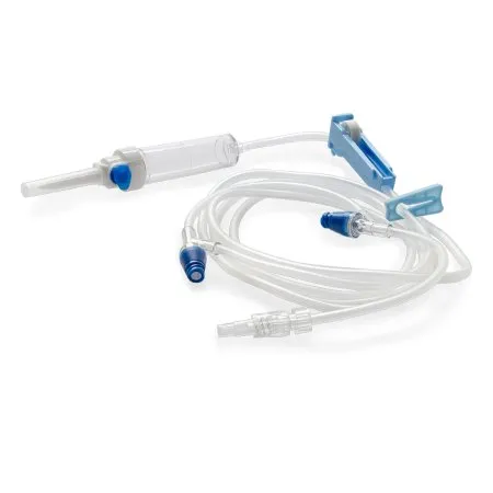 MedStream - MS9212NF - McKesson   Primary IV Administration Set Gravity 2 Ports 20 Drops / mL Drip Rate Without Filter 80 Inch Tubing Solution