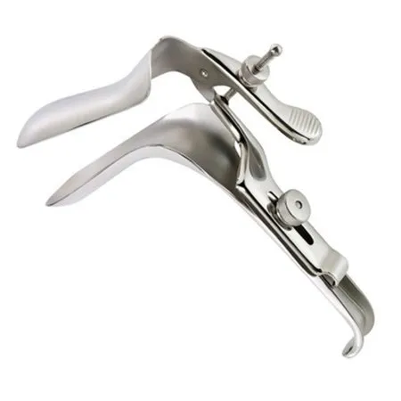 Cooper Surgical - Euro-Med - 391-667A - Vaginal Speculum Euro-med Weisman-graves Nonsterile Surgical Grade Stainless Steel Medium Double Blade Duckbill Left Side Open Reusable Without Light Source Capability